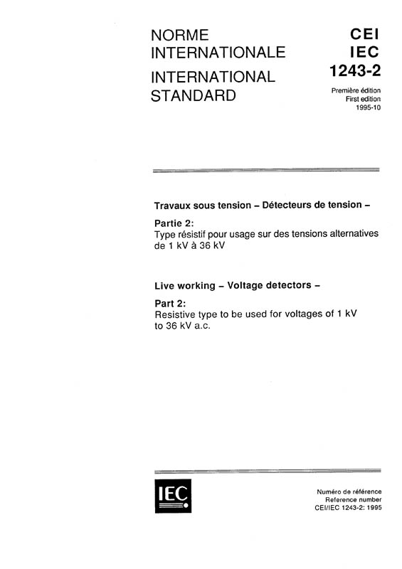 Cover IEC 61243-2:1995
